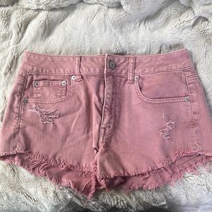 Pink American eagle shorts